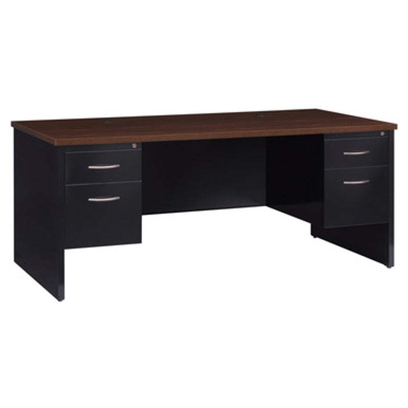 Office Source Bedford Collection Double Pedestal Modular Desk - 72"W x 36"D - OSMD7236
