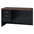 Office Source Bedford Collection Single Pedestal Modular Return - 48"W x 24"D - OSMR4824