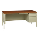 Office Source Raleigh Collection Escritorio con pedestal único a la derecha - 66" An. x 30" Pr.