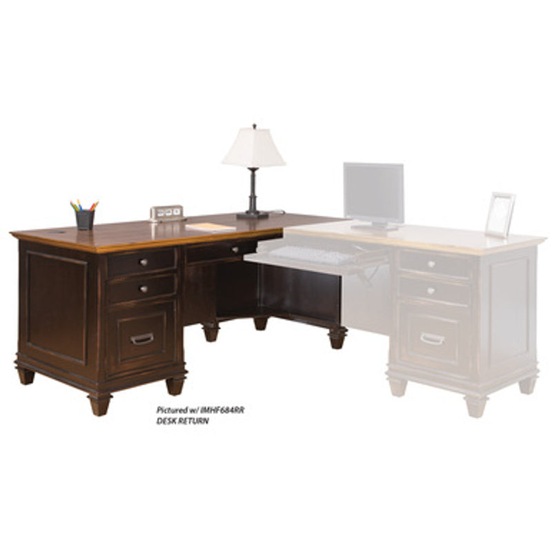 Office Source Refined Collection | Right Hand Facing Desk - IMHF684R