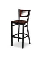 High Point Milan Bistro Stool with Wood Ladder Back-216