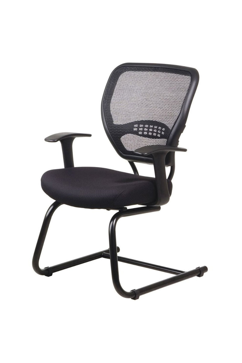 High Point Nexstep Mesh Back Guest Chair Black Fabric Seat - 759