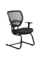 Silla para visitas High Point Nexstep con respaldo de malla y asiento de tela negro - 759