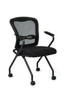 Silla de capacitación High Point Nexstep con respaldo de malla y asiento tapizado - 757