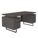 Office Source Colección Palisades | Escritorio de doble pedestal - 60" x 30" - EV6030DP
