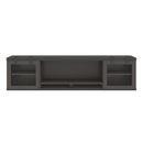 Colección Palisades de Office Source | Estante superior para montar en la pared con puertas corredizas - EVC300