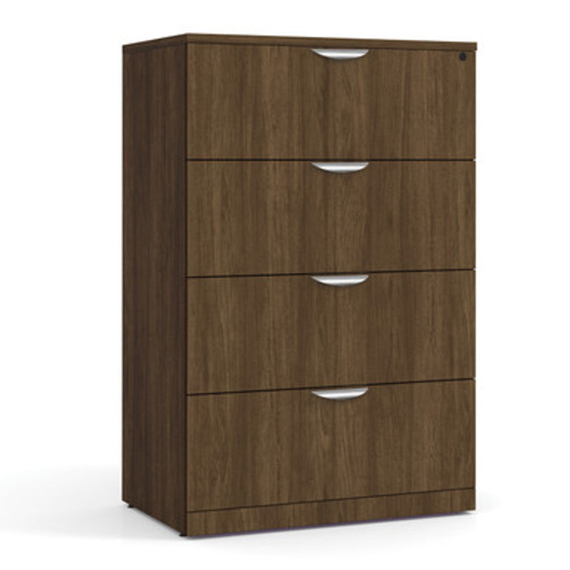 Office Source OS Laminate Lateral Files 4 Drawer Lateral File Cabinet - PL184