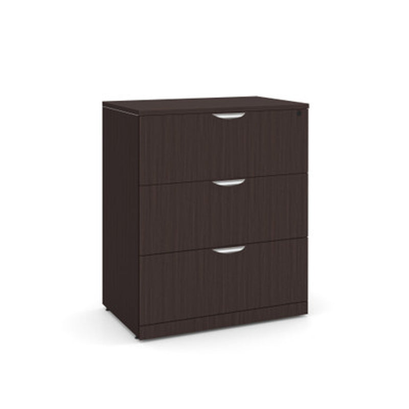 Office Source OS Laminate Lateral Files 3 Drawer Lateral File Cabinet - PL183