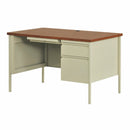 Escritorio de un solo pedestal derecho de la colección Raleigh de Office Source - 45"An. x 24"Pr.