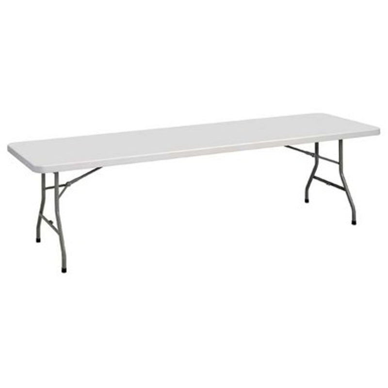 Office Source Blow Molded Folding Tables | Rectangular Plastic Blow-Molded Folding Table 96'W x 30'D - FBM3096