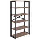 Librería metálica de 66" de alto de la colección Riveted de Office Source - HIB3566