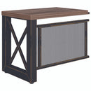 Office Source Retorno de la colección Riveted 35.50"An. - HIR3524