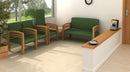 High Point Trados High Back Sillón de visita con respaldo alto de madera Triarc - 915