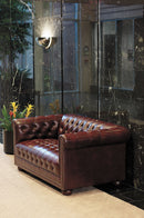 High Point Chesterfield Traditional Tufted Loveseat - 4302