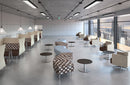 Sillón de oficina Eve con reposabrazos y base giratoria de High Point - 5809