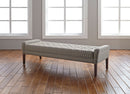 High Point Himalaya Wood Legs Three-Seat Bench - 158