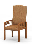 High Point Trados High Back Sillón de visita con respaldo alto de madera Triarc - 915