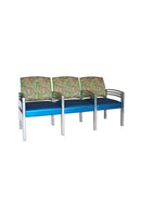 Sillones de acero triarco de tres cuerpos High Point Trados Metal - 914MET-3