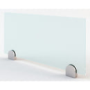 Office Source Fuse Collection Pantalla de cristal templado esmerilado con soportes - 24" x 12" - OSTMGF2412T