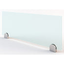 Office Source Colección Fuse Pantalla de Vidrio Templado Esmerilado con Soportes - 30" x 12" - OSTMGF3012T